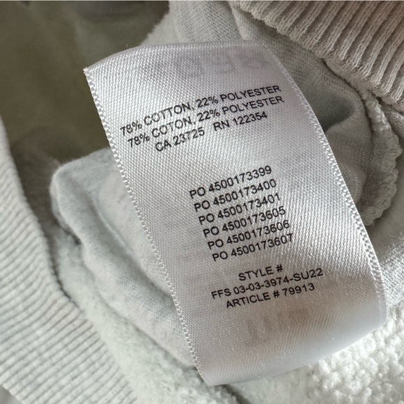 Aritzia TNA Cozy Fleece Mega Pullover Sweatshirt Sweater Heather Grey Light Knit - Picture 13 of 14